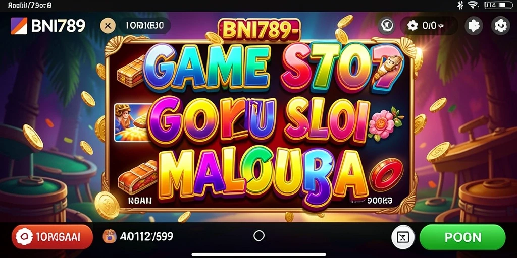 Screenshot gameplay BNI789 menampilkan berbagai tema slot yang menarik.