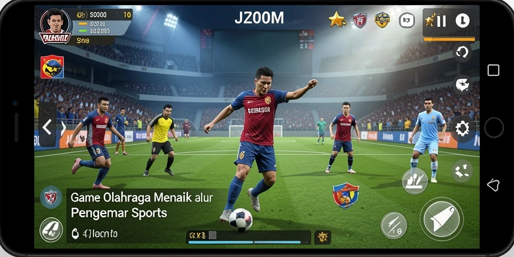 Tampilan gameplay seru dan penuh aksi dari J200M.
