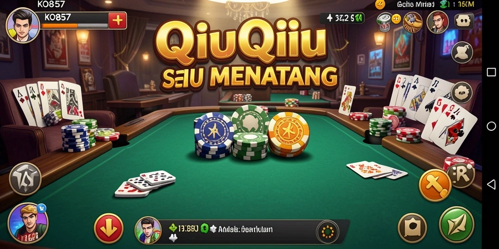Tampilan menarik dari gameplay QiuQiu KO857.