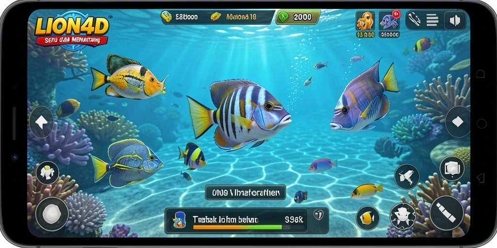 Screenshot gameplay Tembak Ikan di LION4D yang seru.