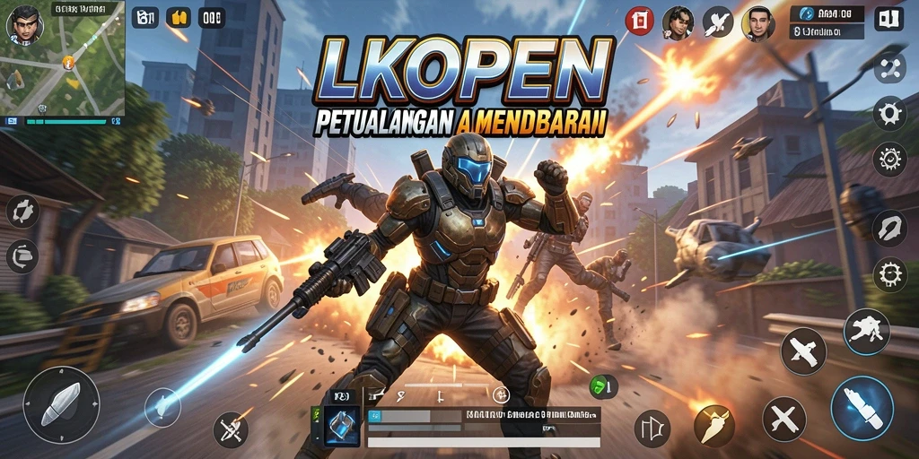 Menampilkan aksi mendebarkan dalam LKOPEN yang menguji keterampilan Anda.