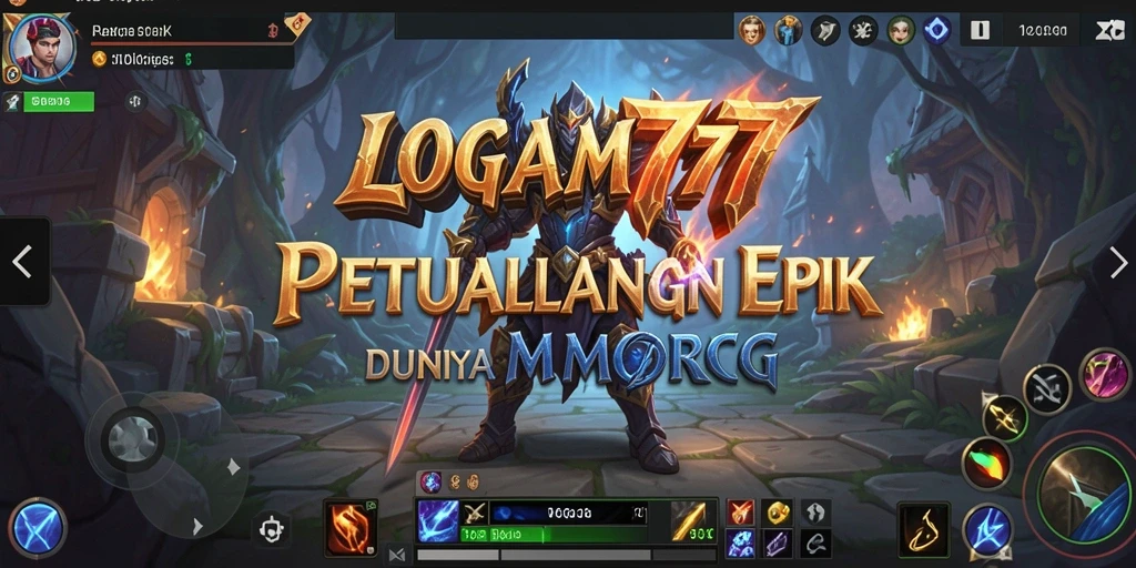 Screenshot dari gameplay LOGAM777 menampilkan aksi seru dalam dunia MMORPG.