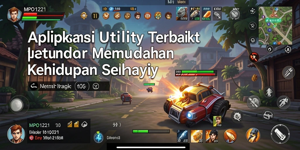 Tampilan aplikasi MPO1221 yang menampilkan fitur utama untuk manajemen tugas.