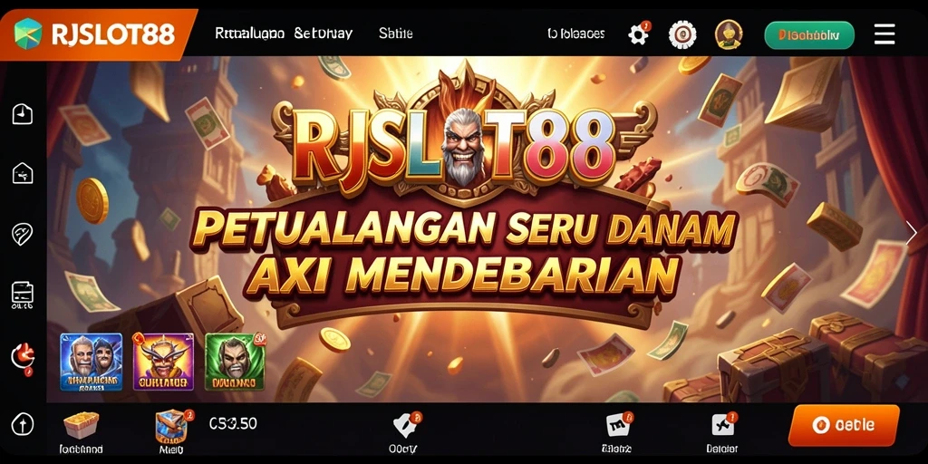 Tampilan gameplay RJSLOT88 yang mendebarkan dan penuh aksi.