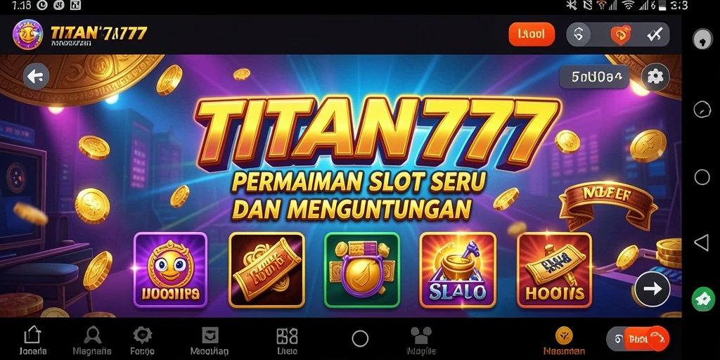 Tampilan gameplay menarik dari TITAN777 yang memikat.
