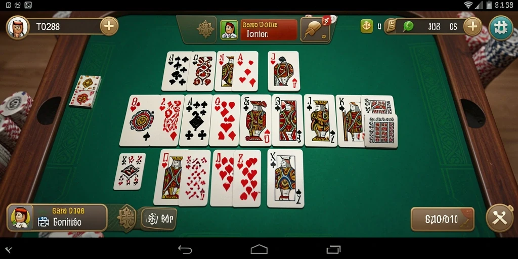 Screenshot gameplay TO288 menunjukkan keseruan bermain domino.