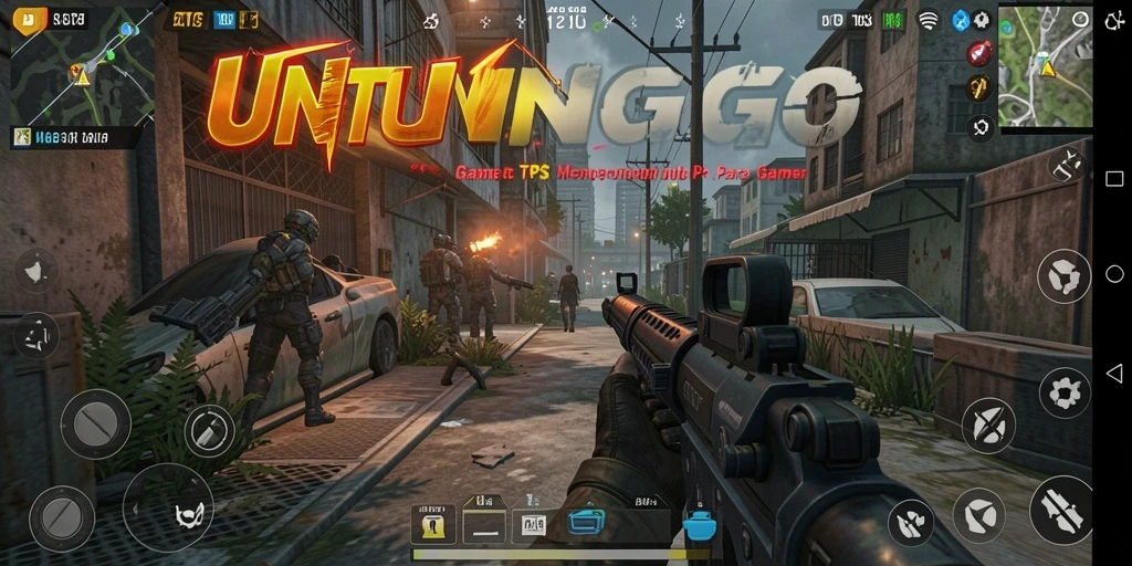 Tangkapan layar gameplay seru dari UNTUNGGO di medan perang.