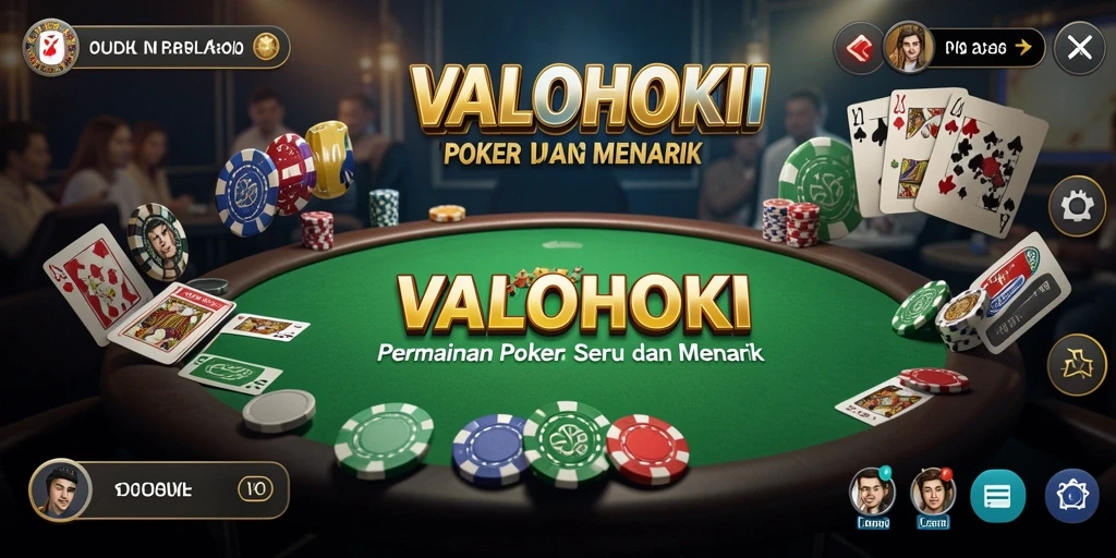 Screenshot gameplay VALOHOKI menampilkan aksi seru permainan Poker.